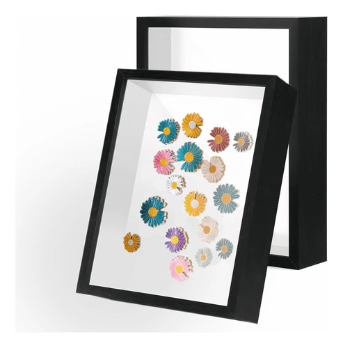 Vitrina De Marco De Fotos Shadow Box De 6x8 Pulgadas, 2 Uds