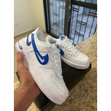 Nike Af1 Blanco Azul 