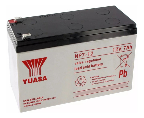 Bateria Np7a-12 (alarma / Ups) Yuasa