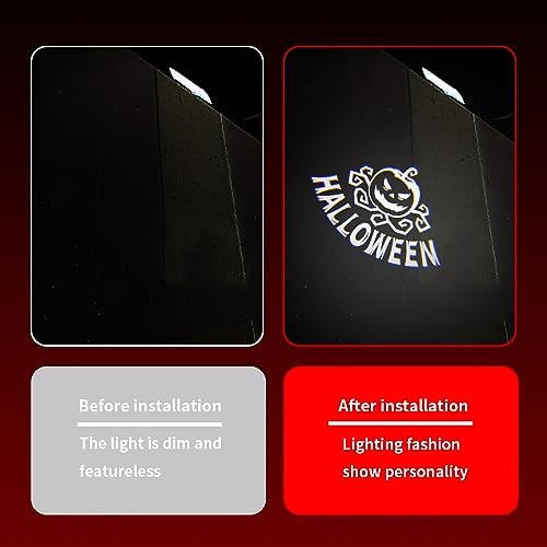 Uuakarin 2 Pcs Car Door Logo Lights Compatible Para Charge1 Foto 3