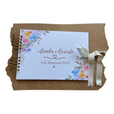 Caderno De Mensagens Casamento Debutante 21x30 100pag Floral