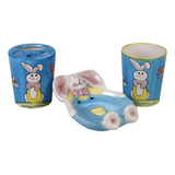 Set 3 Piezas Accesorios D´accord Porcelana Rabbit