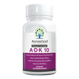 Naturegenx Suplemento Adk 10 | Vitaminas D3 10000 Ui, K2 500