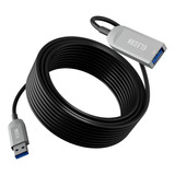 Cable De Extensión Usb 3.0 Óptico Activo De 75 Pies, De Fibr