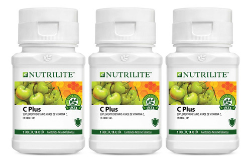 3x Vitamina C Plus Nutrilite 