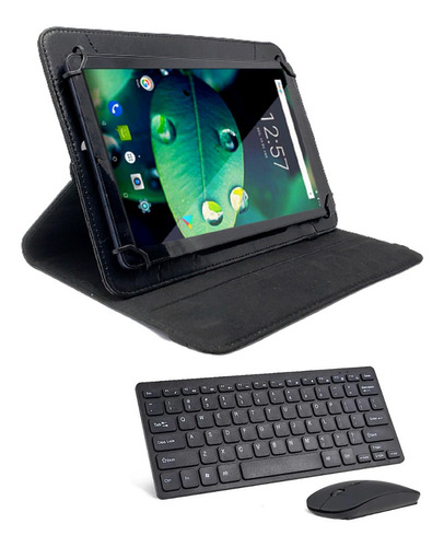 Capa Giratória+teclado+mouse Para Tablet Multilaser M10 Nb28