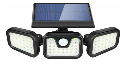 Lampara Panel Solar Exterior Led Con Sensor De Movimiento 