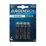 Pila Aaa Euroenergy Power Alcalinas Cilíndrica - Pack De 4 Unidades