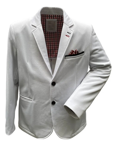Saco Blazer Caballero Tela Pique Corte Slim Fit