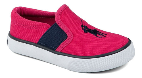 Tenis Polo Ralph Lauren Para Niña Rosa Pink Slip On