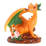 Estatua De Dragón Decorativa, Figura De Dragón, Naranja