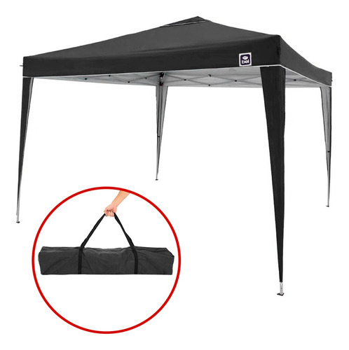 Tenda Gazebo 3x3 Sanfonada Dobrável Montagem Rápida + Bolsa