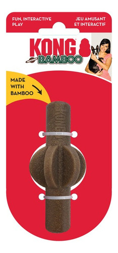 Brinquedo Mordedor Kong Bamboo Rockerz Stick Para Cães Pp/p Cor Marrom