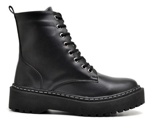 Bota Coturno Feminino Tratorado Dubuy 1105fg Preto