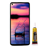 Display Frontal Compatível Samsung A21s Aro+ Cola T7000