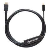 Cable Usb Manhattan Tipo C Macho V3.1 A Hdmi 2.0 Mts /v /v