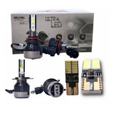 Lampada Ulta Led H4 Hb4 Vw Up 8000 Lumens Asx + Farolete 