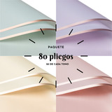 80 Hojas Papel Coreano Para Ramos Florales, Varias Opciones