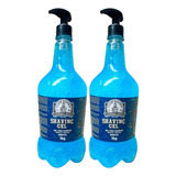 2x Shaving Gel Barbear Mentolado Refrescante 1 L - Barbeiro