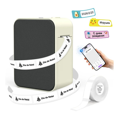 Impresora Térmica 15mm Para Etiquetas Adhesivas, Ideal Para Joyería, Farmacia O Productos Pequeños Qfun S12 Negro | Envío gratis