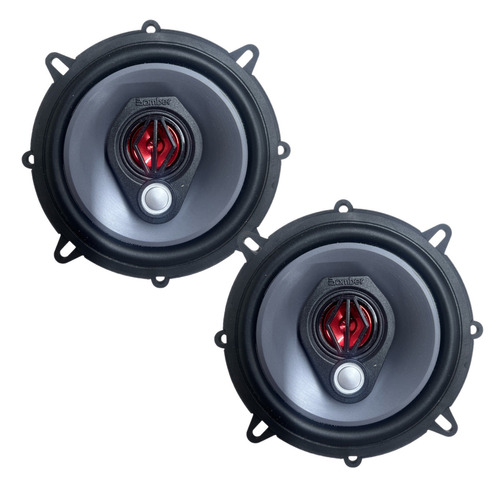 Par Alto Falante Bomber Bbr Triaxial 5 Polegadas 100w Rms