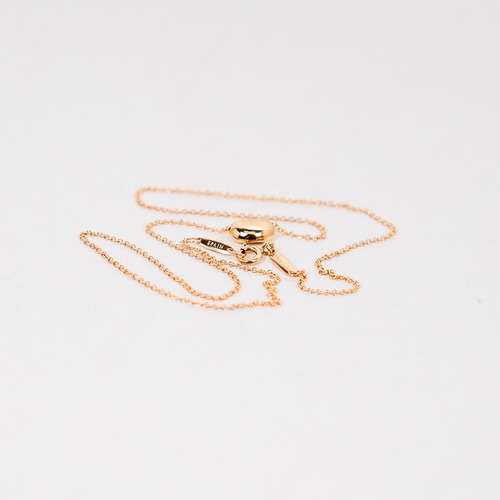 Collar Tiffany Bean En Oro Rosa 18k Original