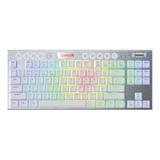 Teclado Gamer Bluetooth Redragon Horus K621 Tkl Sw Red White