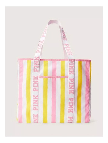 Bolsa Tote Victorias Secret Pink Summer Glow 100% Original 