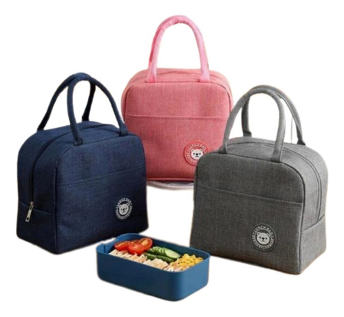 Bolsa Térmica Lancheira Viagem Adulto Infantil Cor Preto