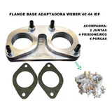 Base / Flange Para Weber 40 E 44 Com Prisioneiros