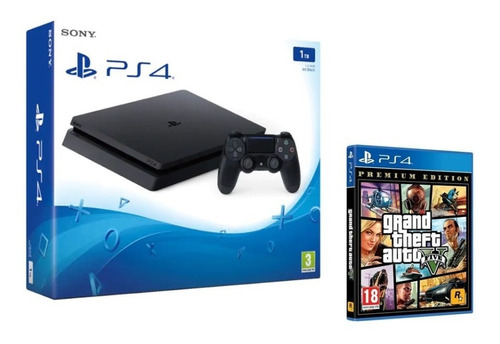 Playstation 4 Slim 1tb + Gta 5 Premium Edition