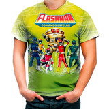 D1 Camiseta Camisa Personalizada Flashman Clássico Séri...