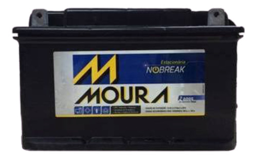 Bateria Estacionaria Externa 12v Mn-80a P/ Nobreak - Moura