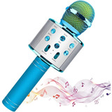 Micrófono Para Niños Con Luces Led Intermitentes, Altavoz Po