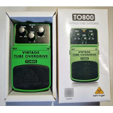 Pedal Vintage Tube Overdrive To800 Verde Behringer