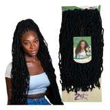 Cabelo Born Locs Fibra Premium 6 Telas Zhang 360 Gramas 45cm