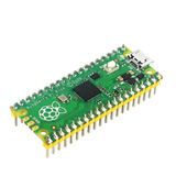 Placa Raspberry Pi Pico Microcontrolador Con Pines Soldados