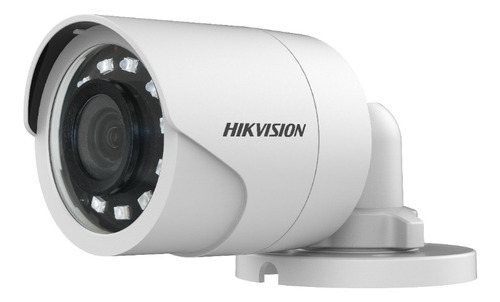 Câmera De Segurança Hikvision Ds-2ce16d0t-irpf Turbo Hd Com Resolução De 2mp Visão Nocturna Incluída Branca