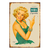 1 Cartel Metalico Cigarros Kool Retro Publicidad 40x28 Cms