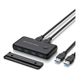 Conmutador Kvm Usb 3.0 Para Pc Windows, Teclado, Mouse