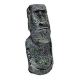 Adorno De Resina Figura Legendaria Moai Mediano Aiken Acuario Lomas De Zamora