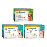 1 Simparic 80mg 20,1-40kg 1comp + 2 Simparic 10,1-20kg 1comp