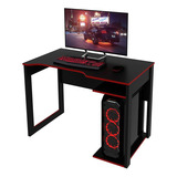 Mesa Para Computador Gamer Tecnomobili Me4161 Preto/vermelho