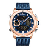 Reloj Hombre Marca Naviforce Original Doble Hora + Envio