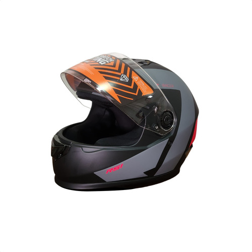 Casco Para Moto Integral Hawk Rs1 T-racer Massio Motors