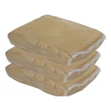 3 Pacotes De Argila Natural- Pacote C/ 900g Cada - Modelar