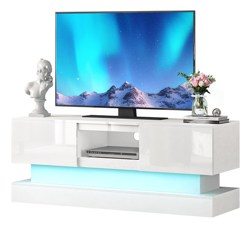 Koifuxii Soporte De Tv Led Blanco  Moderno Soporte De Tv Co