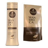 Kit Haskell Mandioca Shampoo 300ml + 1 Refil Shampoo 250