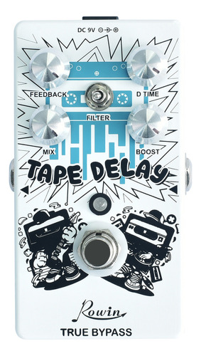 Pedal De Efectos De Guitarra Rowin Re-01 Tape Delay Digital