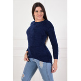 Sweaters Piel Mono Moda Total  Premium 5621 Largo Atras